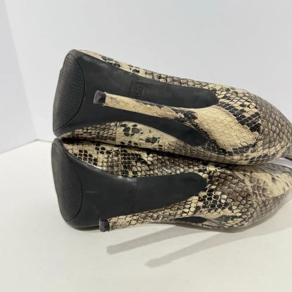 ZiGi Soho Martyr Women's Faux Leather Zipper Stiletto Ankle Boots Size 8 snake - Picture 4 of 16